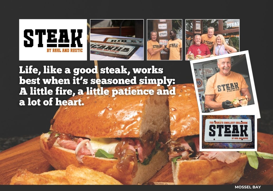 Steak by Reel and Rustic at the Blue Shed in Mossel Bay