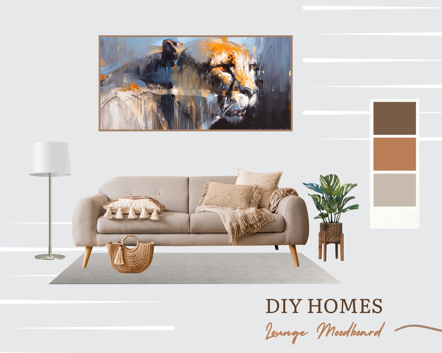 Adding a statement piece of art brings a touch of class to any room