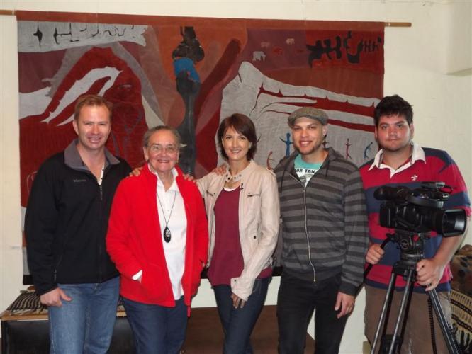 At home with Beatrix Bosch and the Kwela TV crew