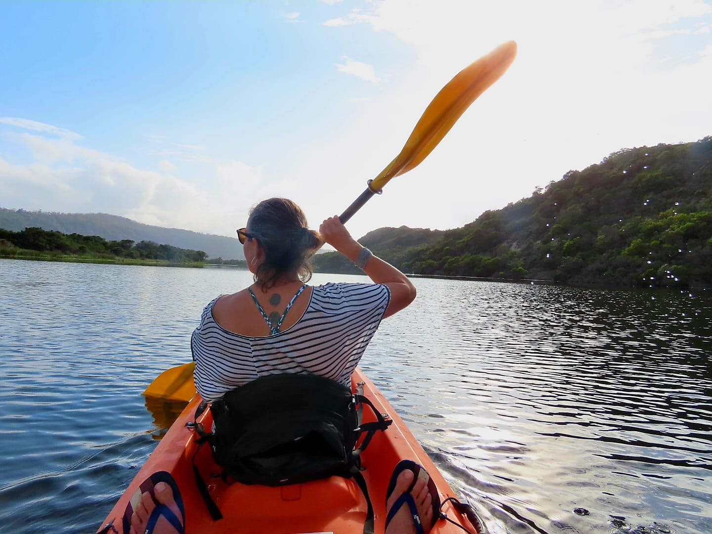 Canoeing on Island Lake in Wilderness