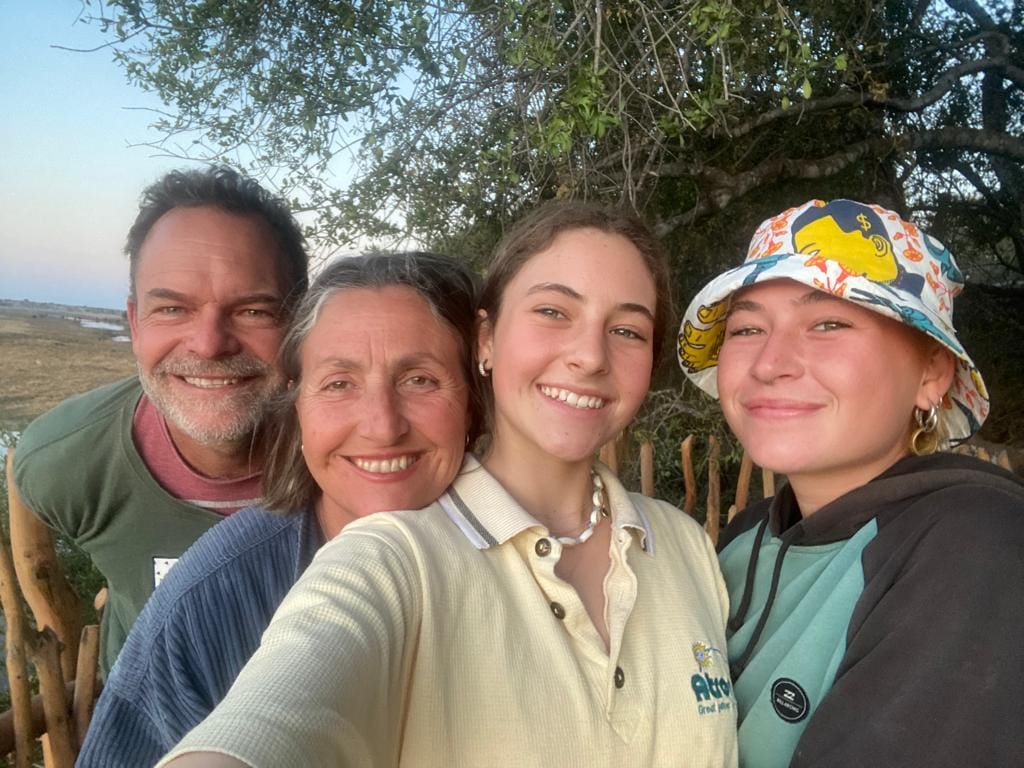 Dr Jon and family at Vitali Integral Health Centre Die Vleie Wilderness