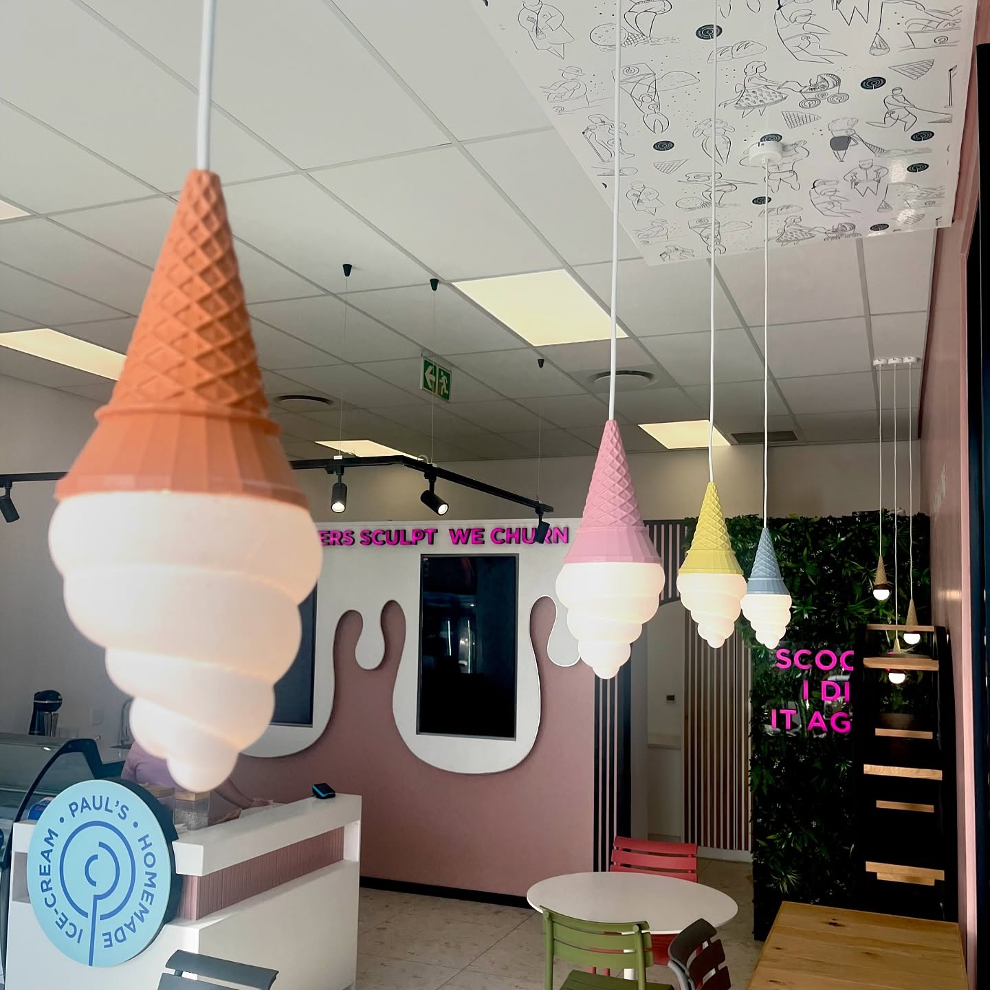 Paul's Home-made Ice-Cream store by Architect, Eddie da Silva - Visit the store at the Outeniqua Lifestyle Centre in Courtenay Street, George.